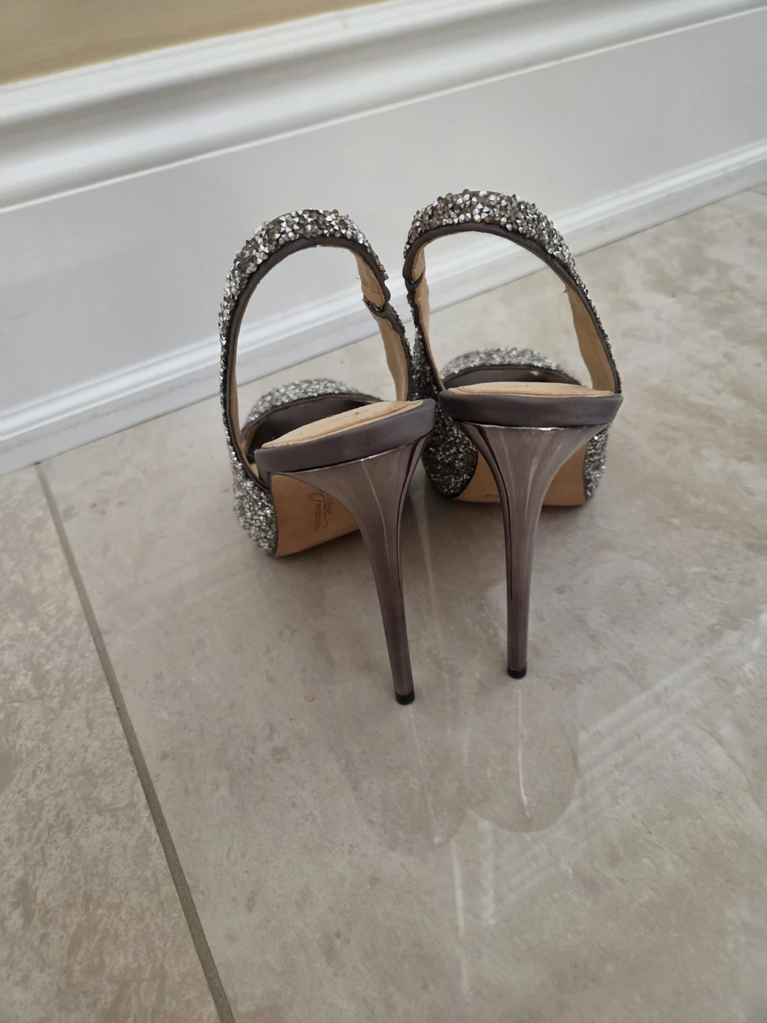 Vince Camuto Glitter Slingback Heels - photo 2