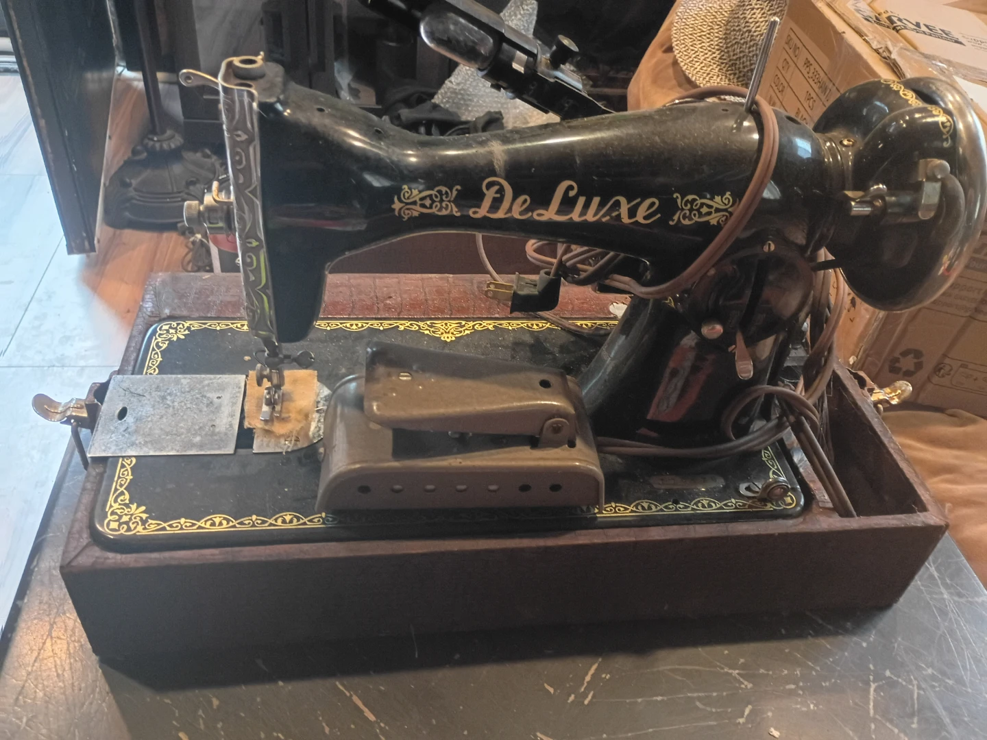 Vintage Deluxe Sewing Machine