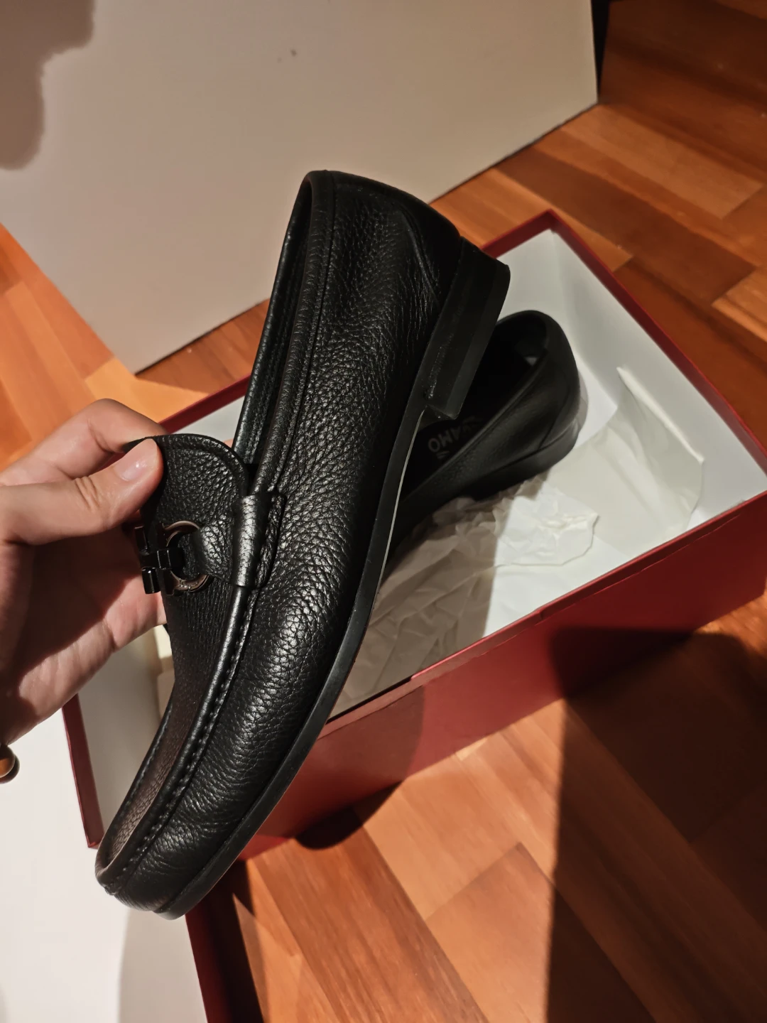 Salvatore Ferragamo Black Leather Loafers - photo 4