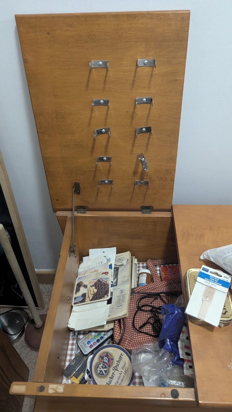 Vintage Dough Box / Sewing table