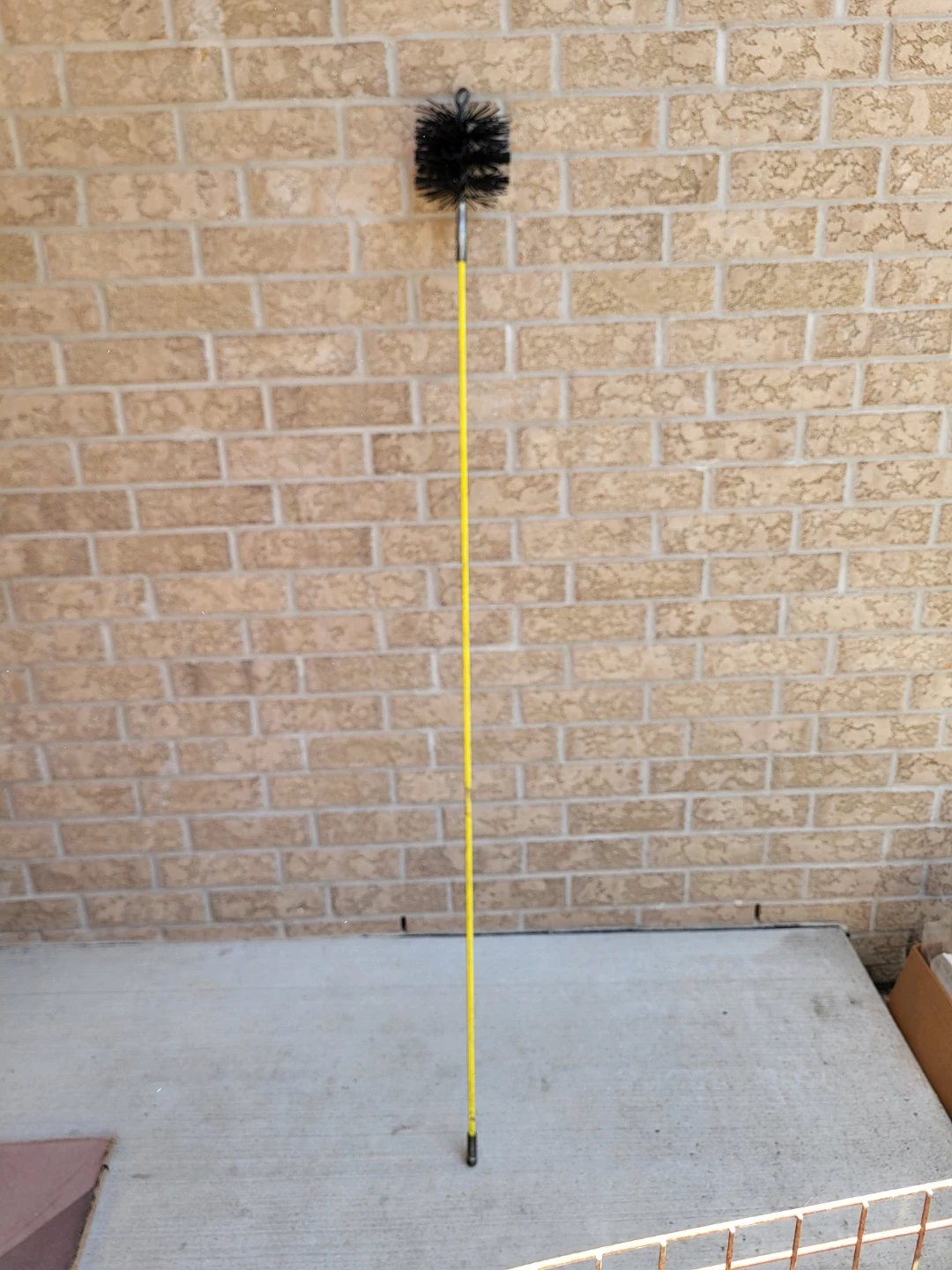 Chimney Sweep Brush with Long Yellow Handle - photo 2