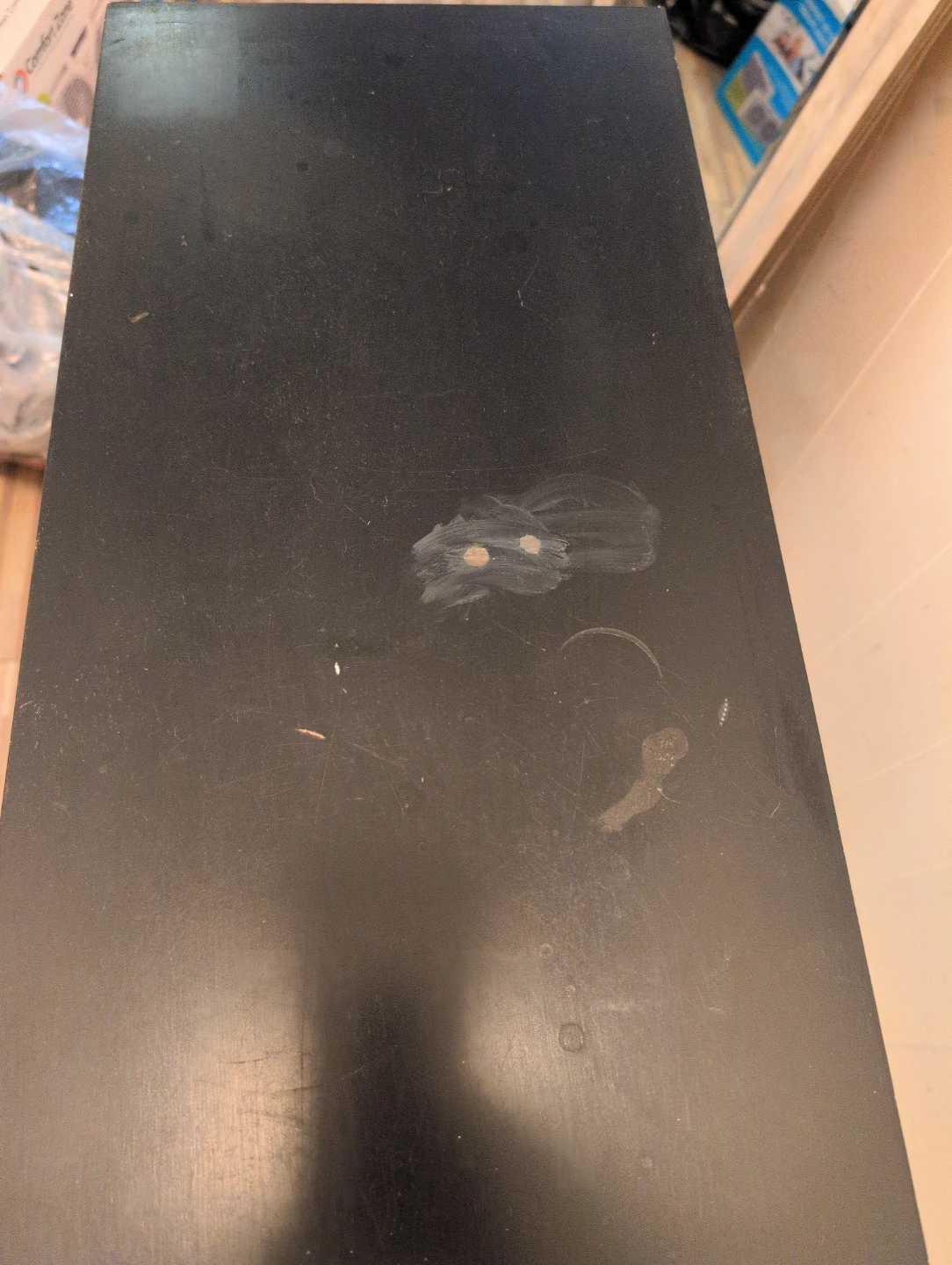 Black Console Table with Shelf - photo 2