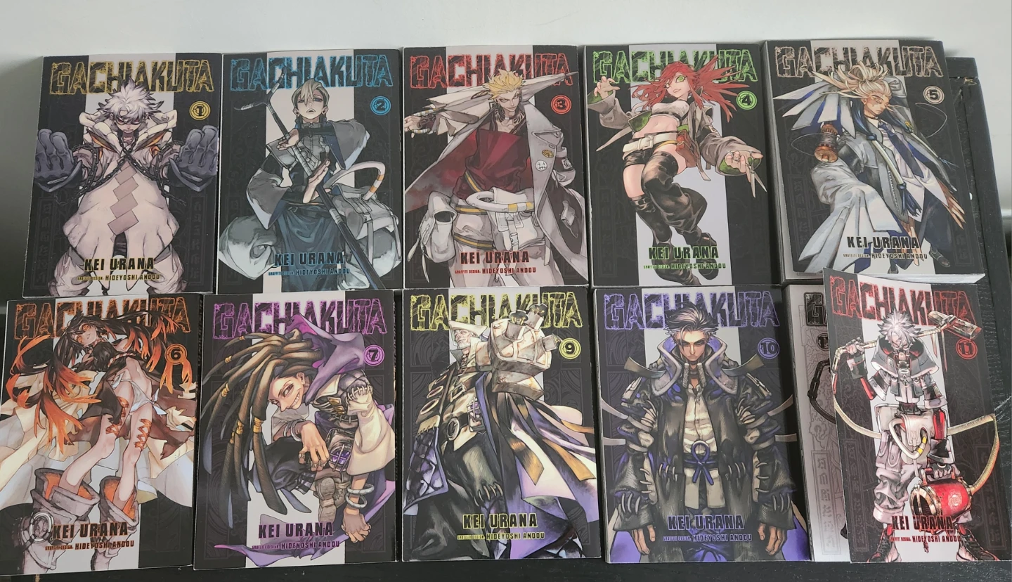 Gachikuta Manga Volumes 1-11 (minus 8)