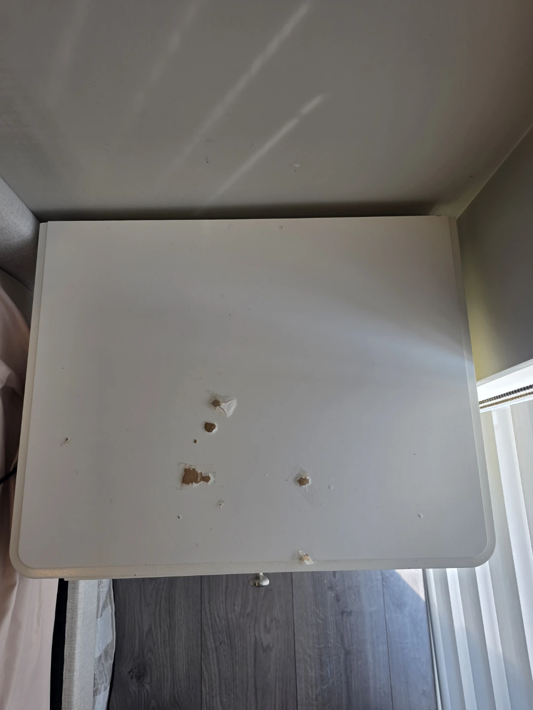 IKEA White Nightstand with Shelf – Bedside Table - photo 3