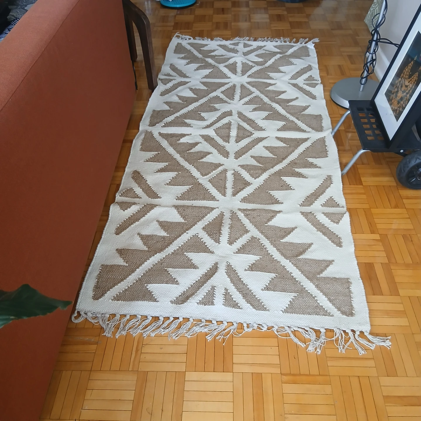 Geometric Pattern Runner Rug - photo 2