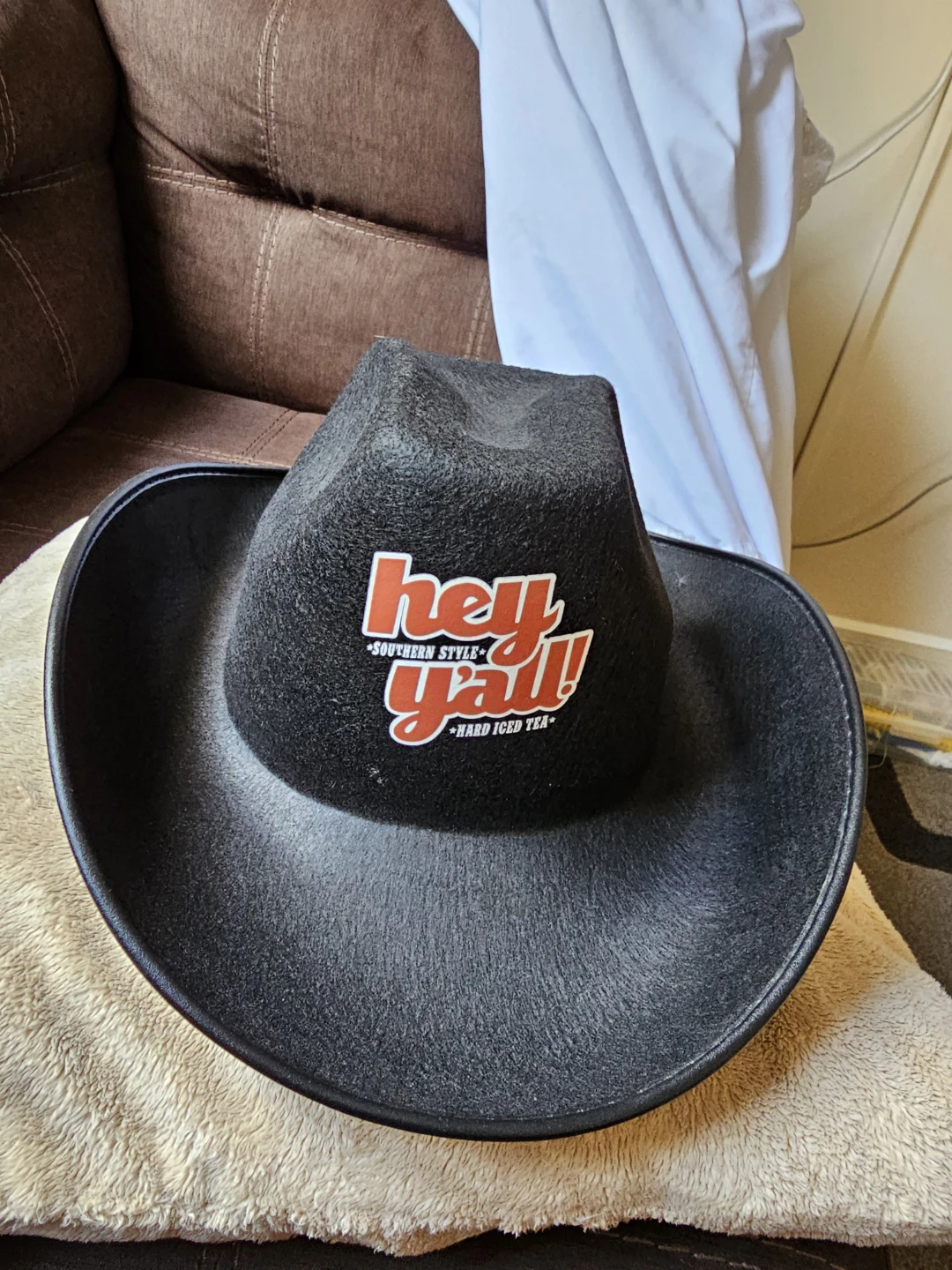 Hey Y'all! Southern Style Hard Iced Tea cowboy hat like