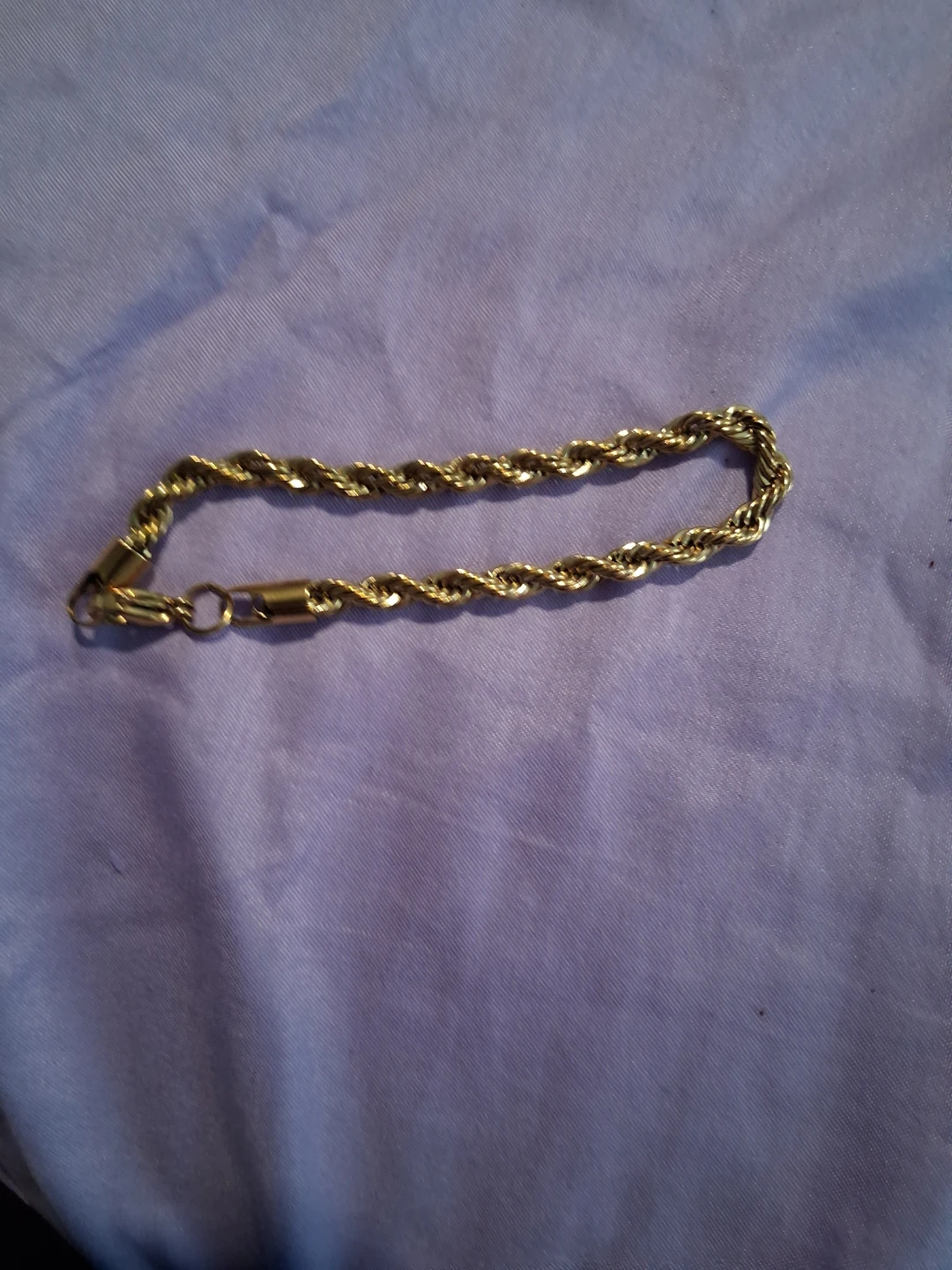 Gold Rope Chain Bracelet