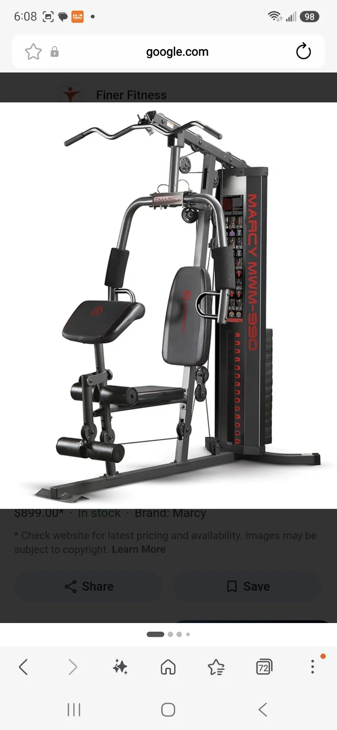 Marcy MWM-990 150lb Stack Home Gym