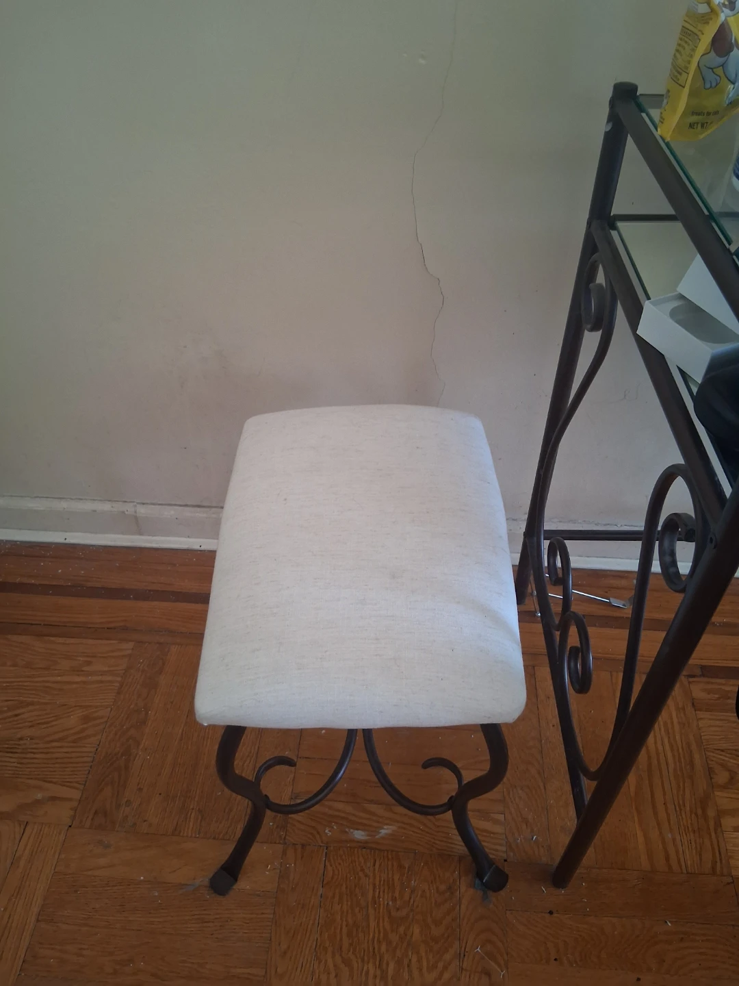 Furniture Metal Vanity Set with Stool - photo 5