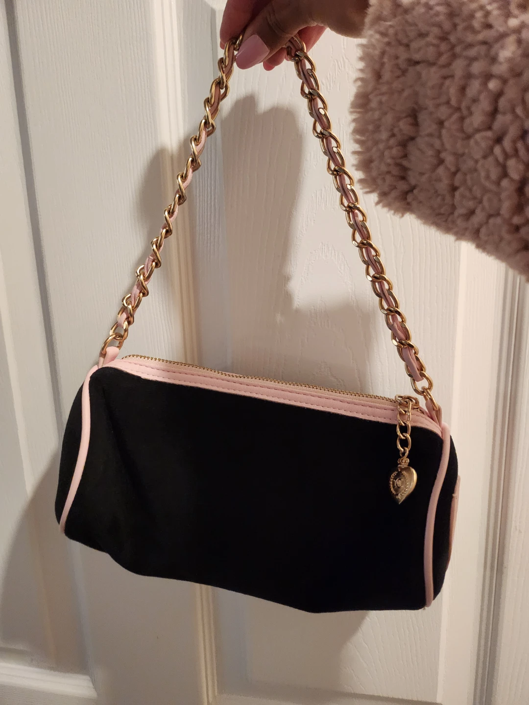 Rare Juicy Couture Black & Pink Shoulder Bag - photo 2