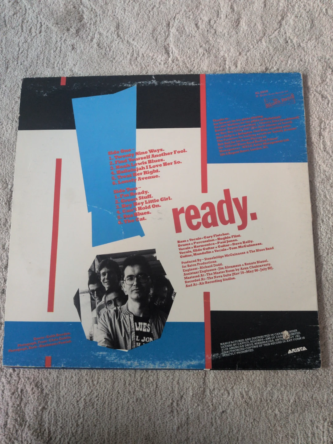 The Blues Band Ready. Vinyl Record - photo 2