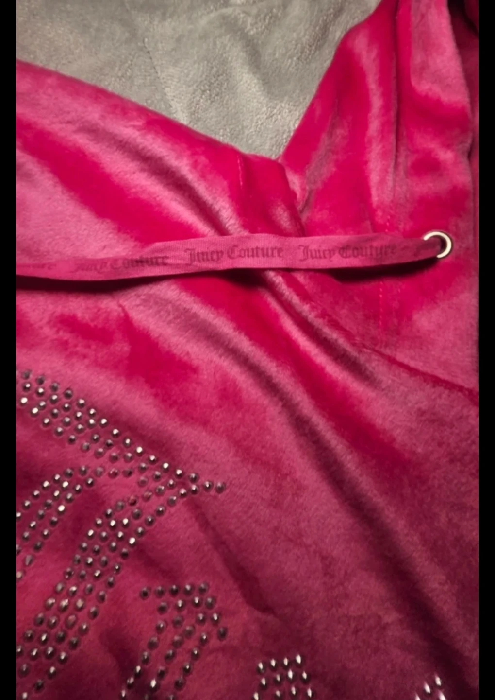 Juicy Couture Velour Hoodie with Rhinestones - photo 3