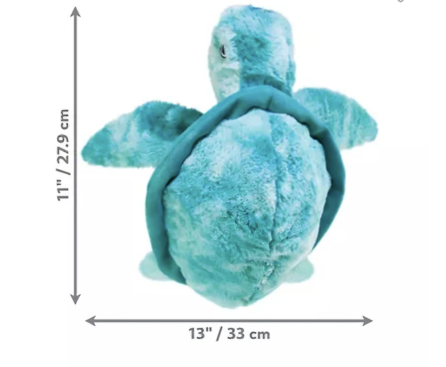 Kong SoftSeas Turtle Plush Squeaker Crinkle Dog Toy - Large - photo 5
