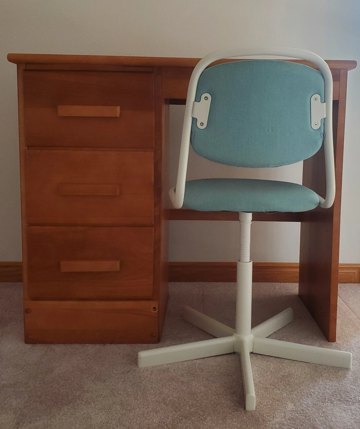 Wooden Desk with Chair