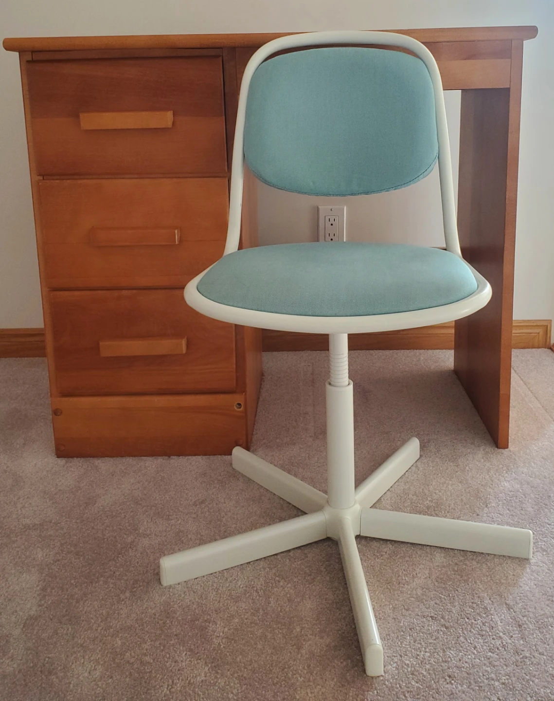 Wooden Desk with Chair - photo 2