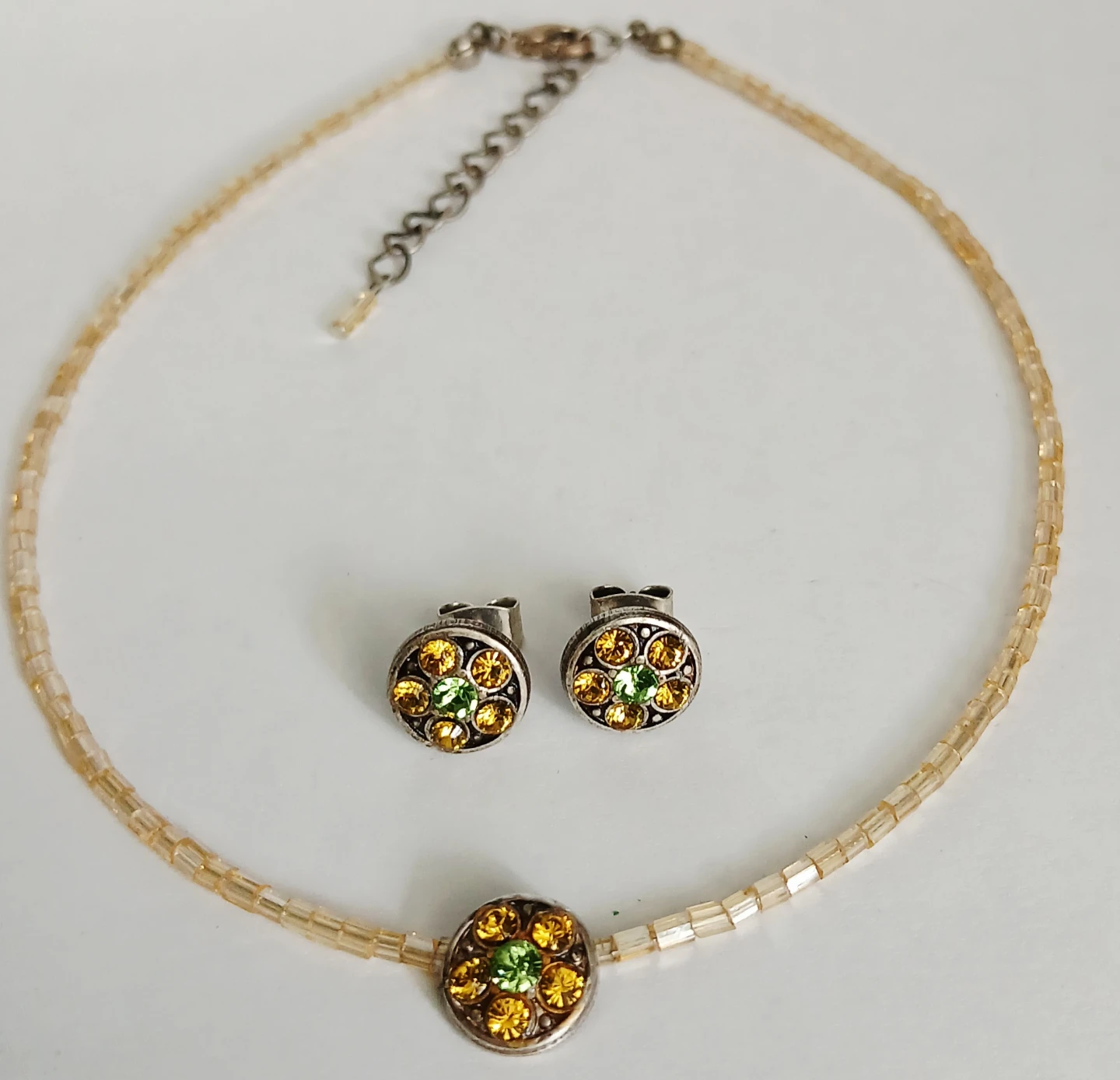 Beaded Necklace and Earrings Set - photo 4