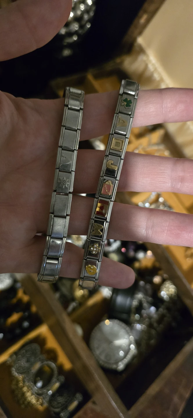 Italian Charm Bracelet with Various Charms