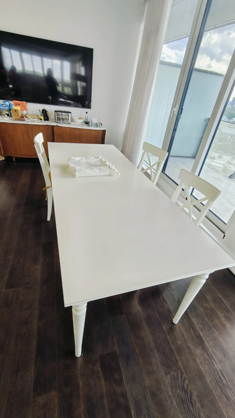 IKEA ROSENTORP Extendable Dining Table - White