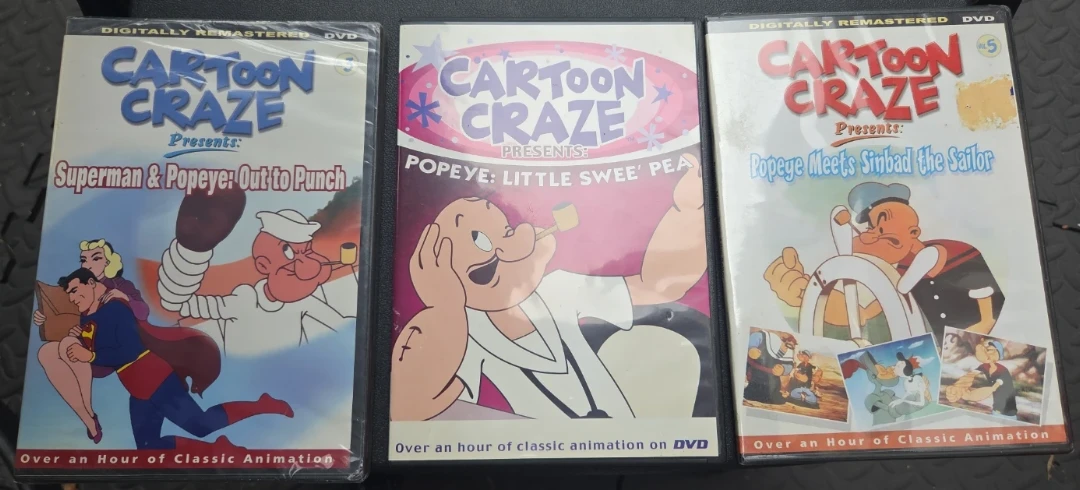 Cartoon Craze DVDs - Superman / Little Swee' Pea/ Sinbad
