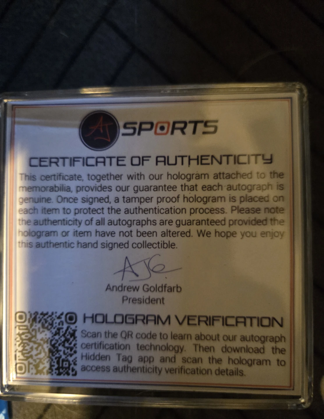 Flyers Autographed Hockey Puck - Porter Martone - photo 3