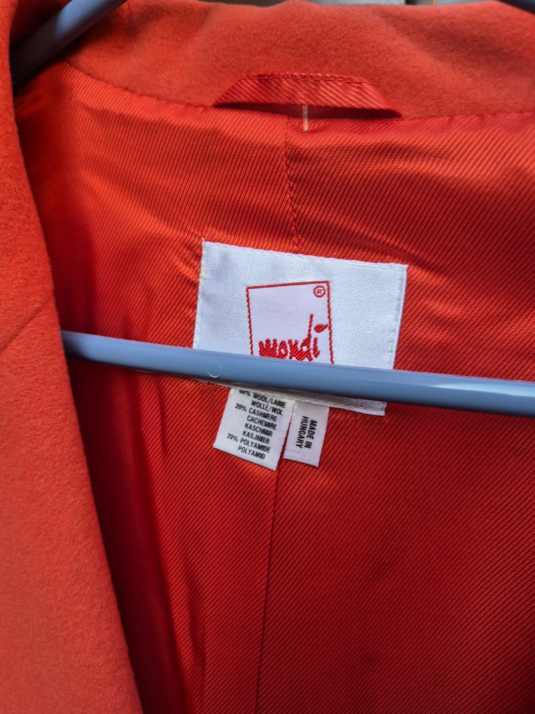 Mondi Red Wool Cashmere Blazer