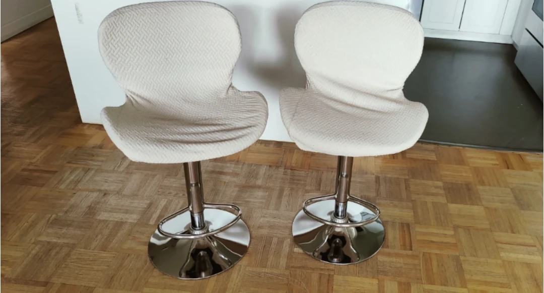 SK Depot High Back 360 Pair of Adjustable Bar Stools
