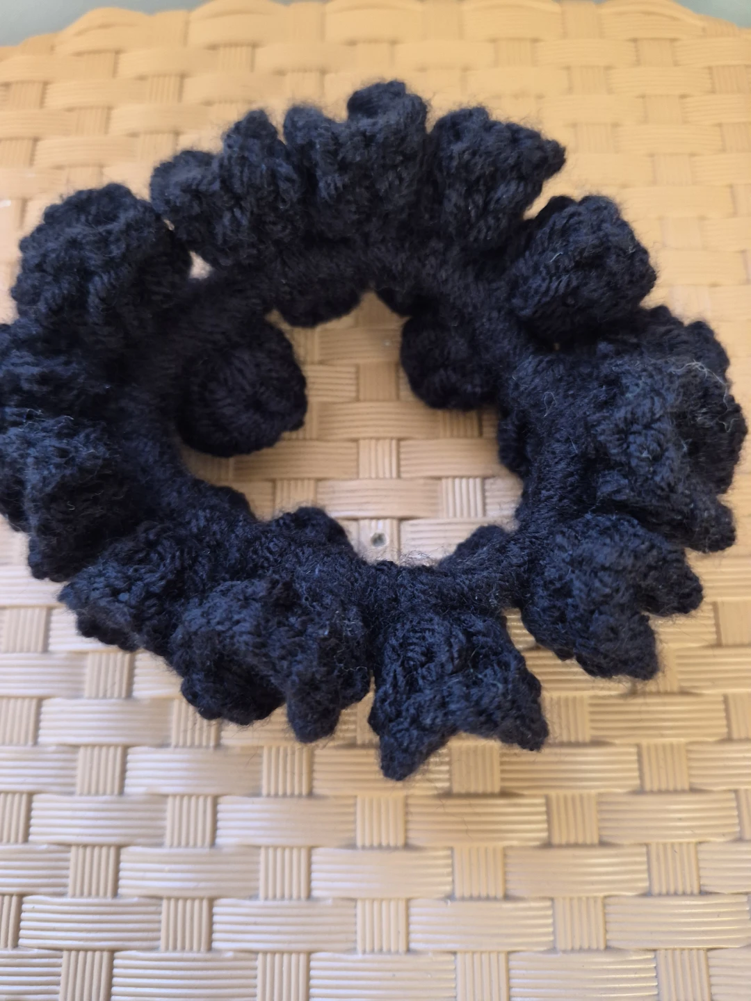 Large size Black Scrunchie