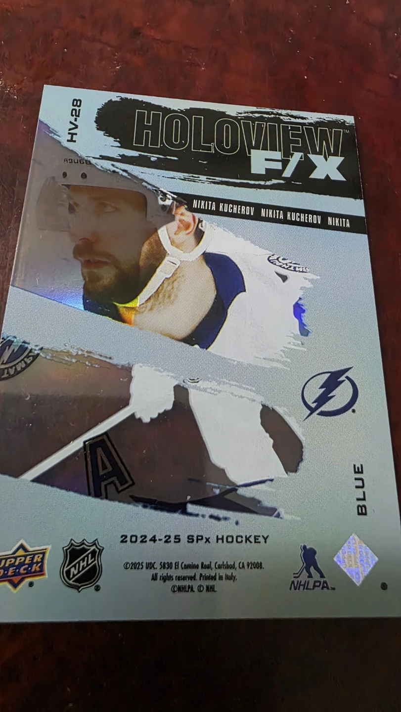 2024-25 Upper Deck SPx Hockey Nikita Kucherov Holoview F/X Card - photo 2