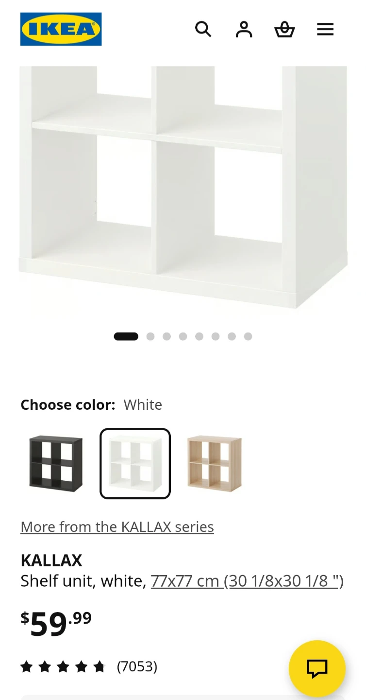 IKEA KALLAX Shelf Unit - White - photo 3