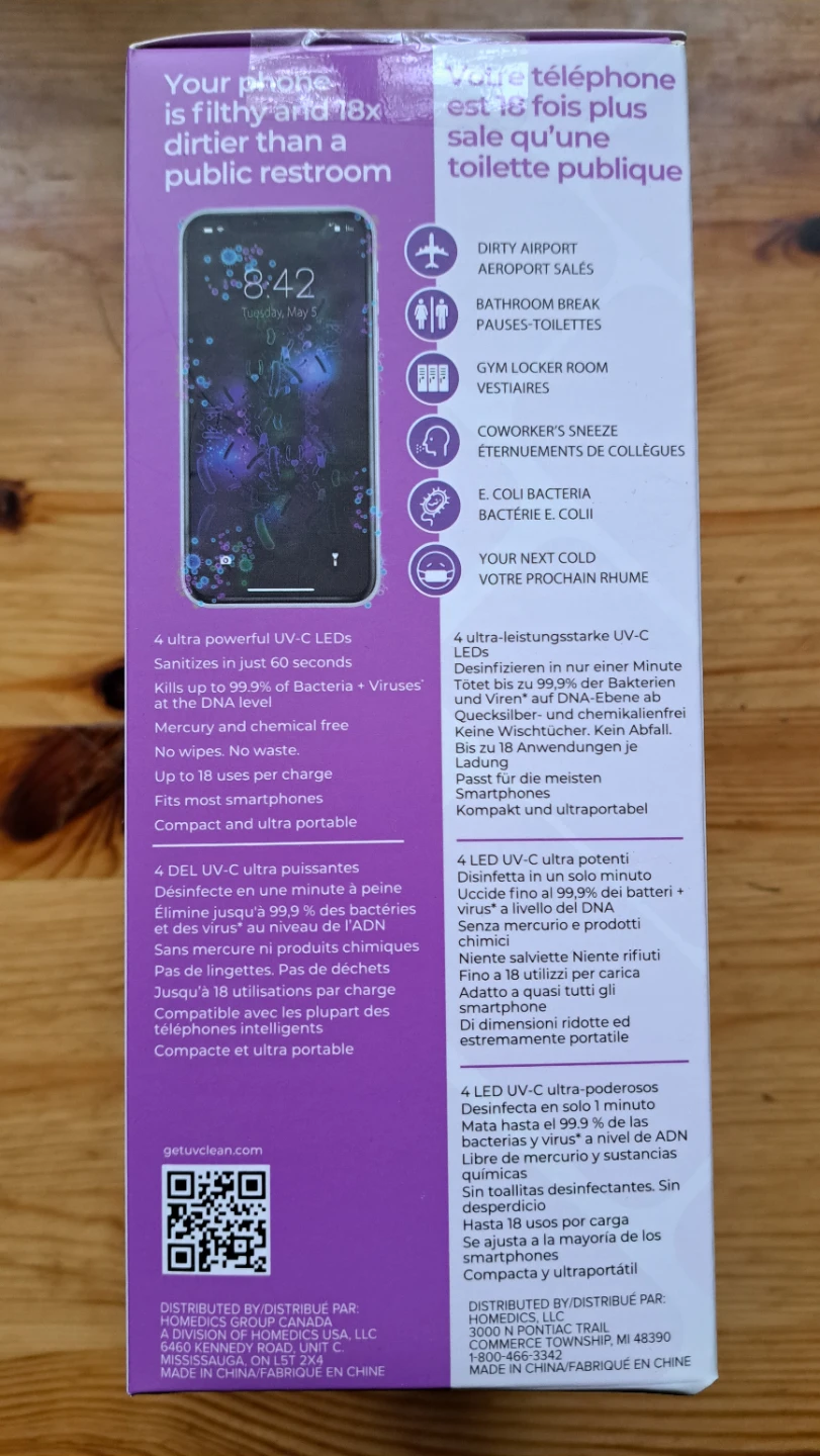 HoMedics UVClean Portable Sanitizer Bag - photo 3