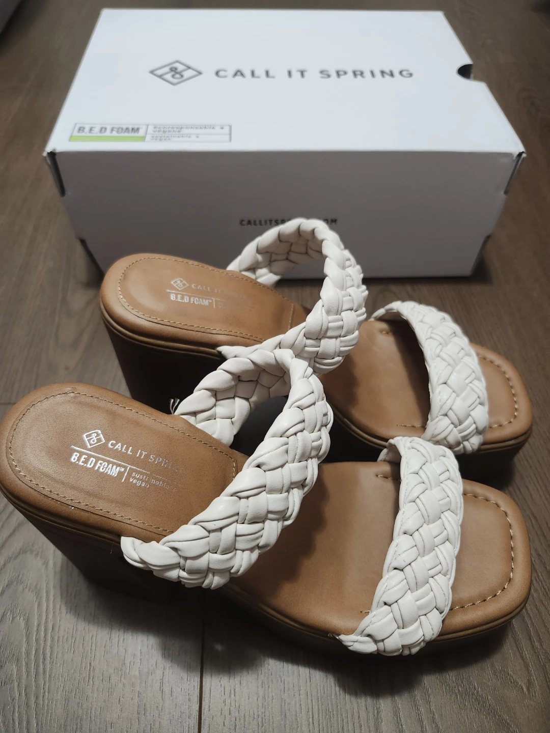 Call It Spring White Braided Platform Sandals - photo 4