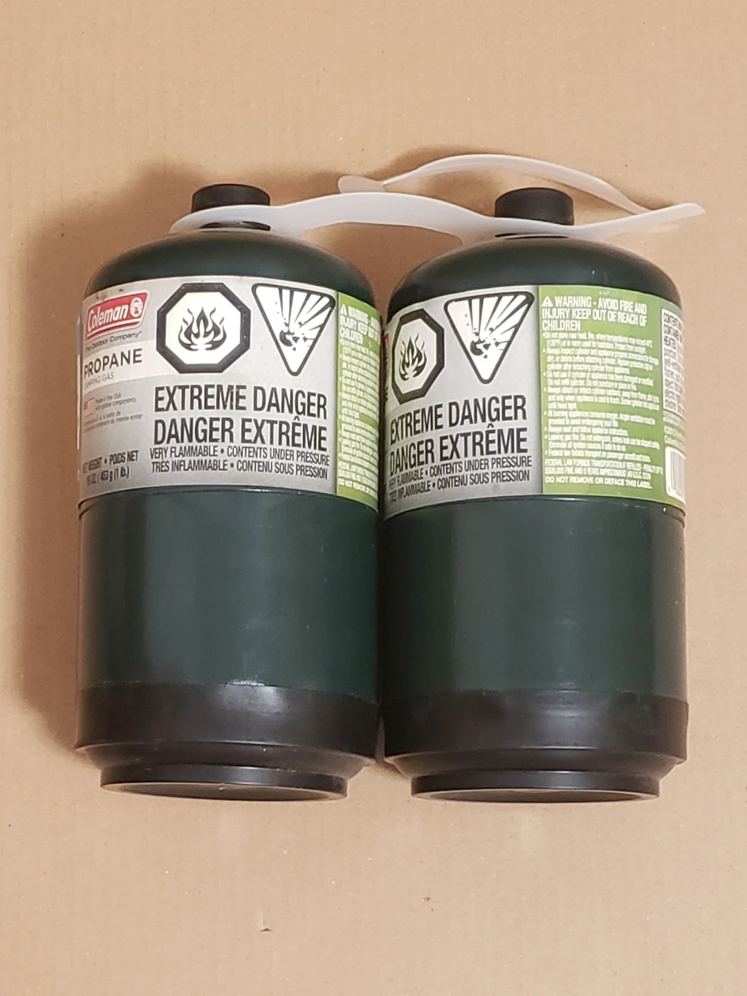 2 New Coleman Propane Fuel Cannisters 16 oz - photo 2