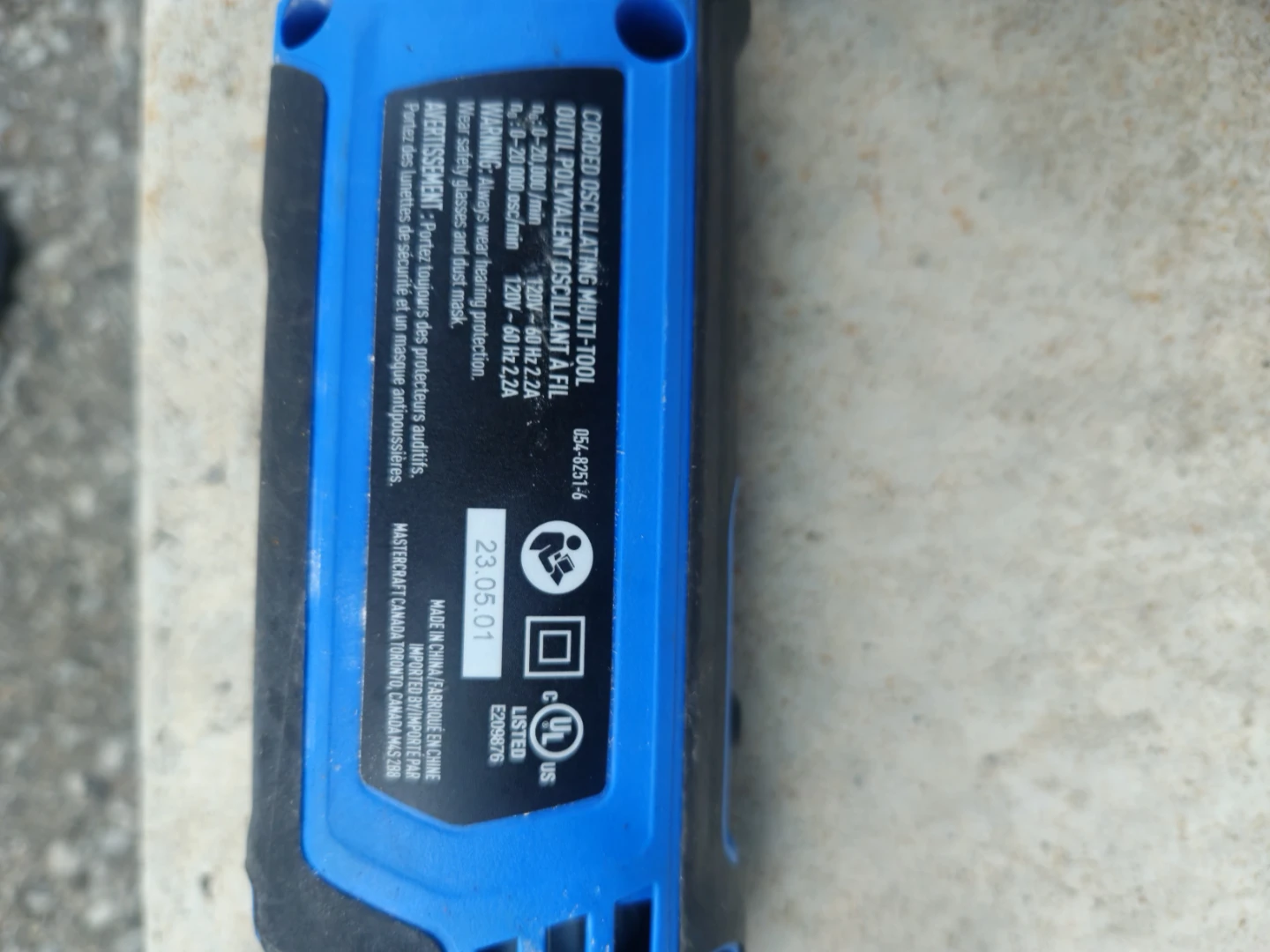 Mastercraft Corded Oscillating Multi-Tool - photo 2