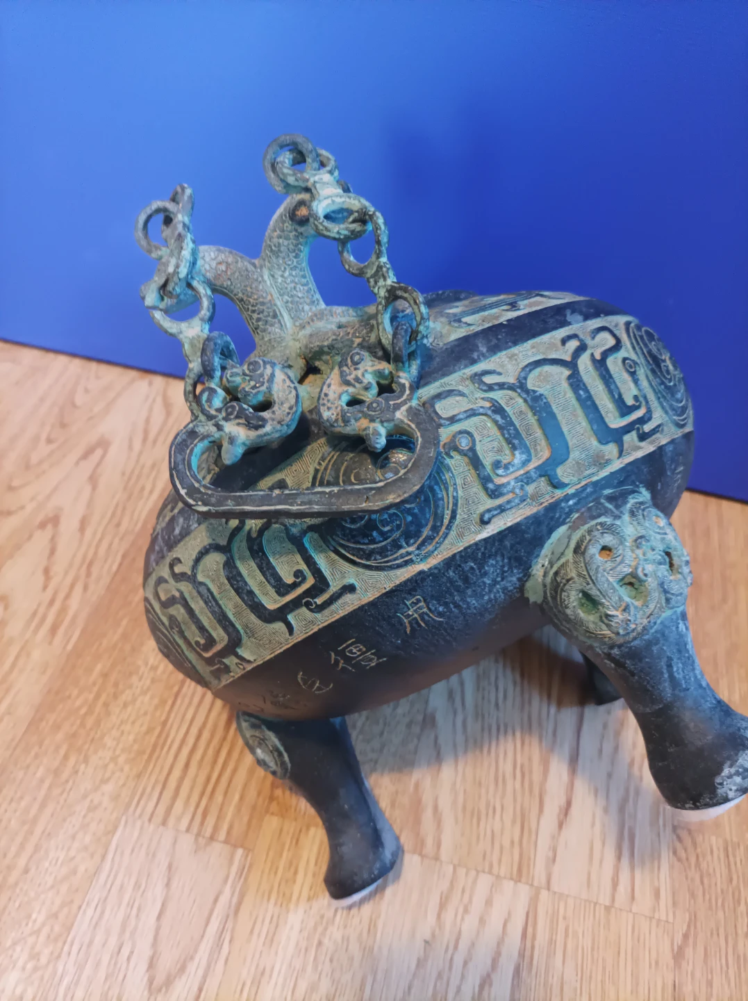 Antique Bronze Censer Incense Burner - photo 4