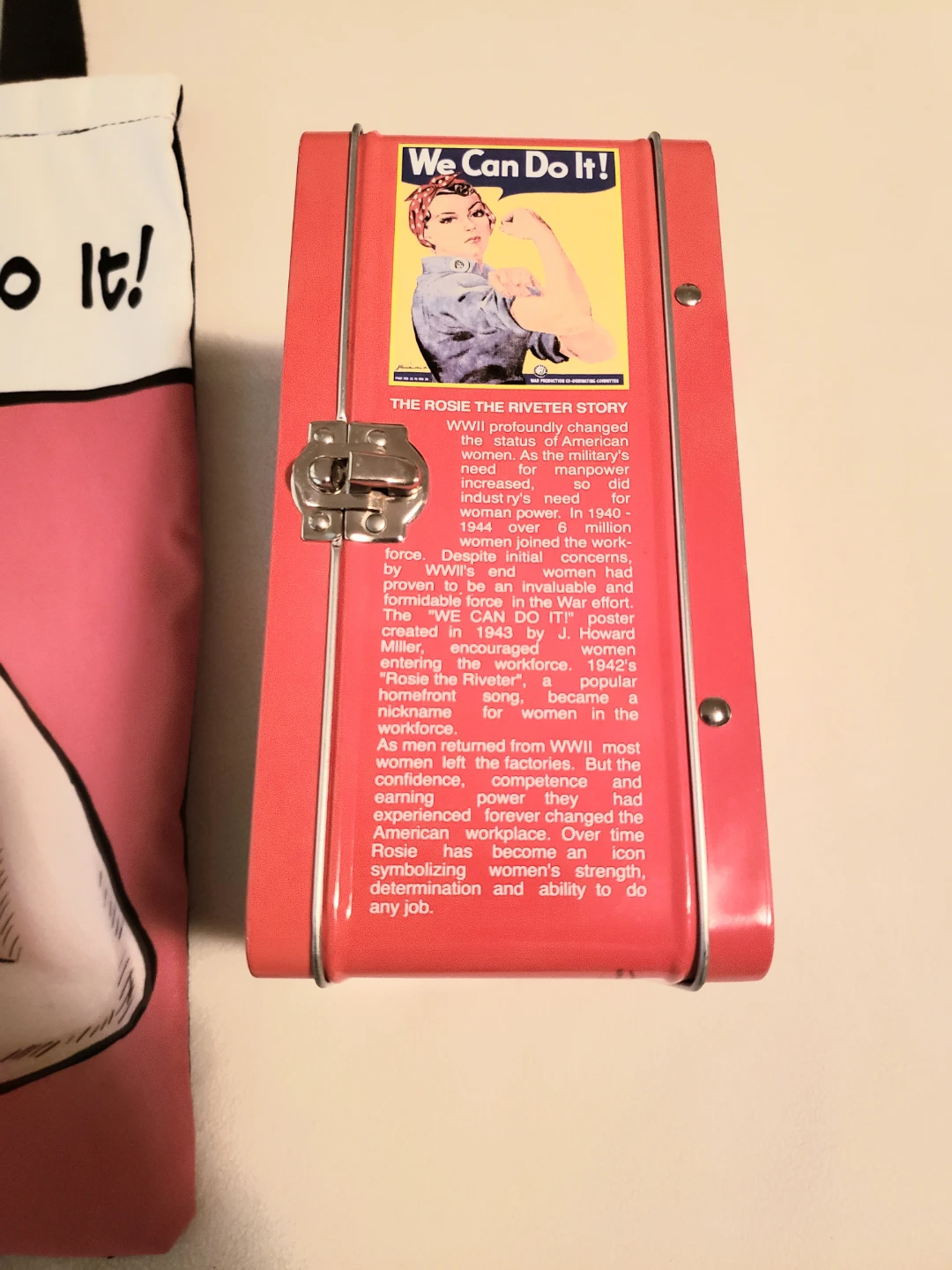Rosie the Riveter We Can Do It! Tote and Lunch Box $10 - photo 3