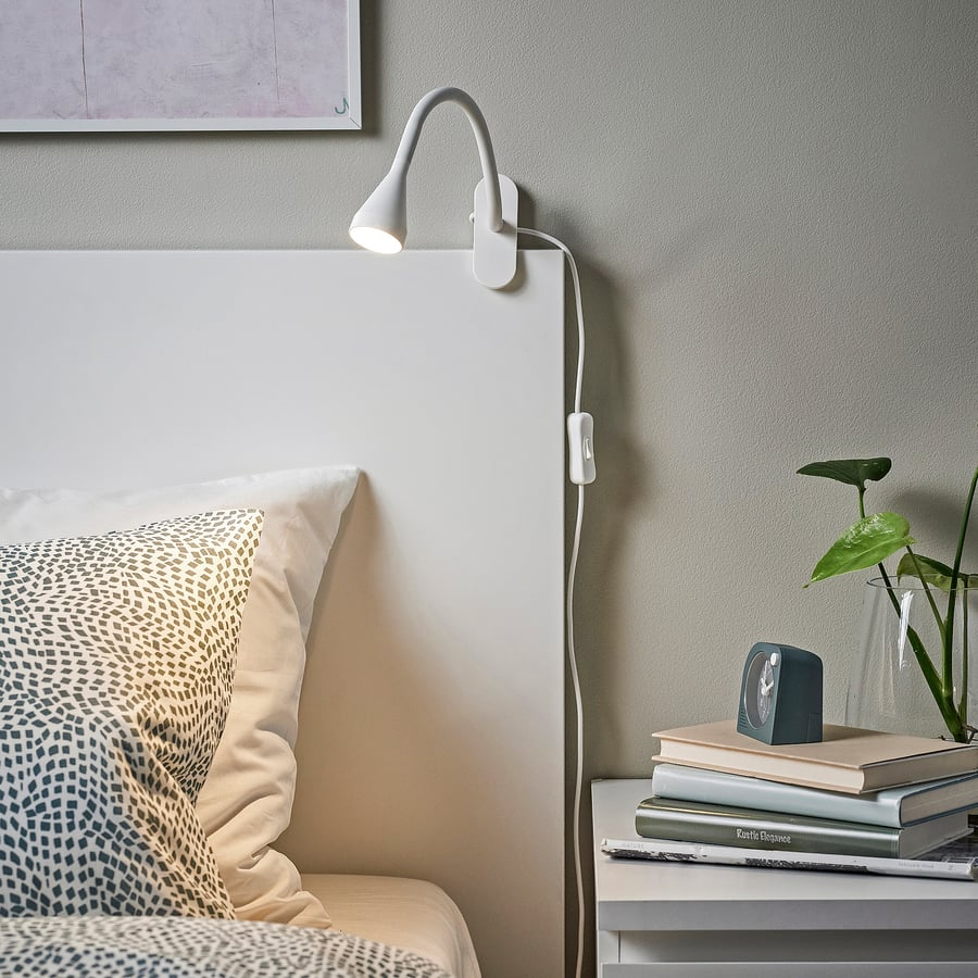 IKEA White Clip-On Reading Lamp