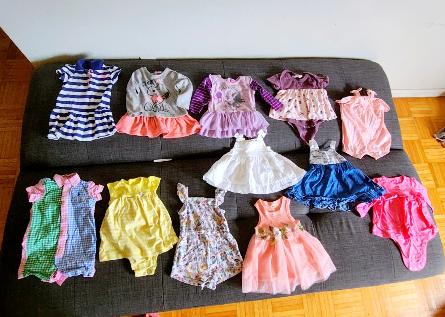 Huge lot of baby girl clothes aged 0-9 months - photo 2