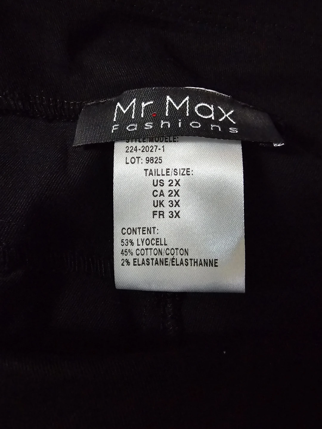 Mr Max Fashions Black Skirt - US 2X - photo 2