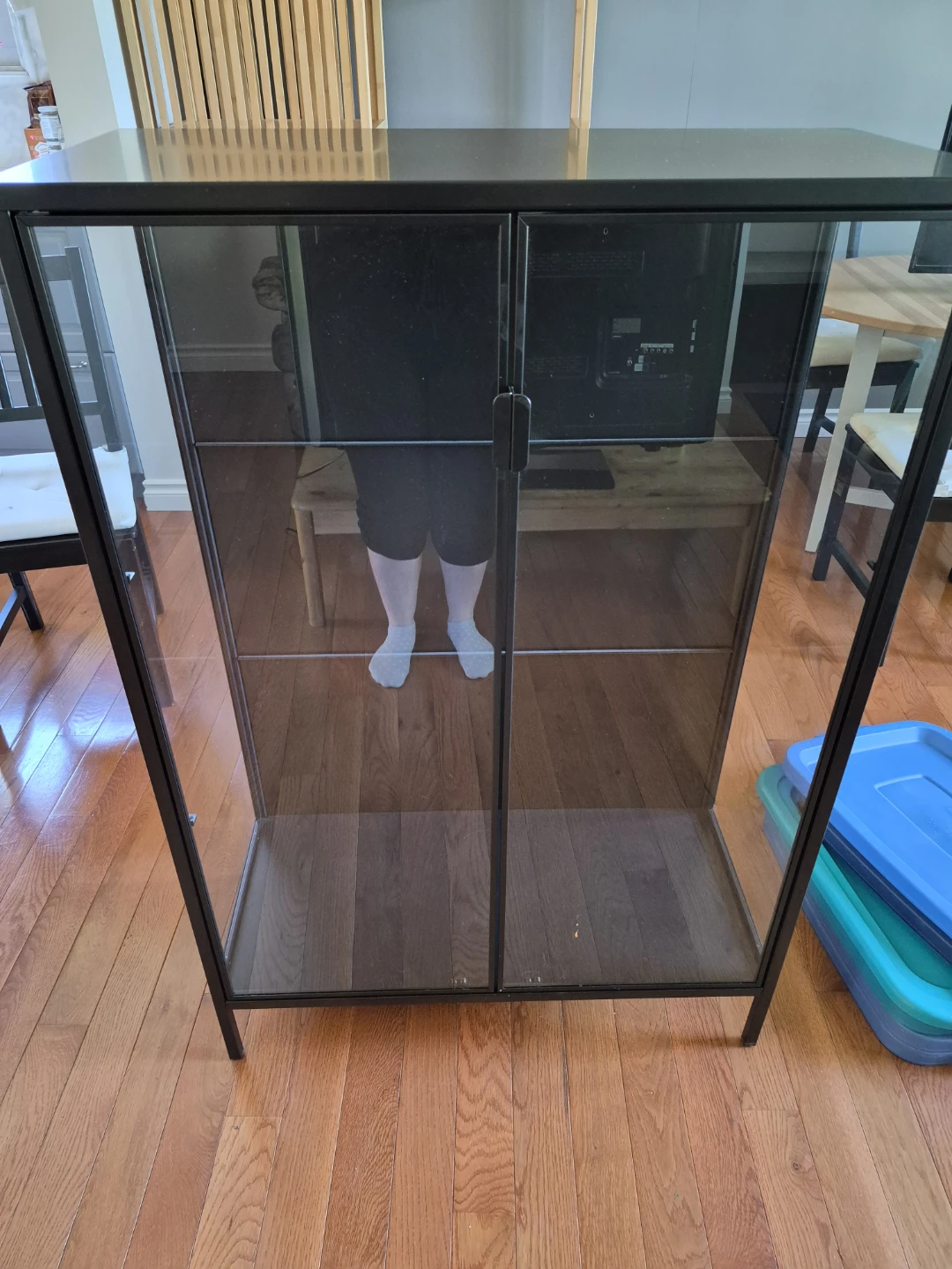 Black Glass Display Cabinet