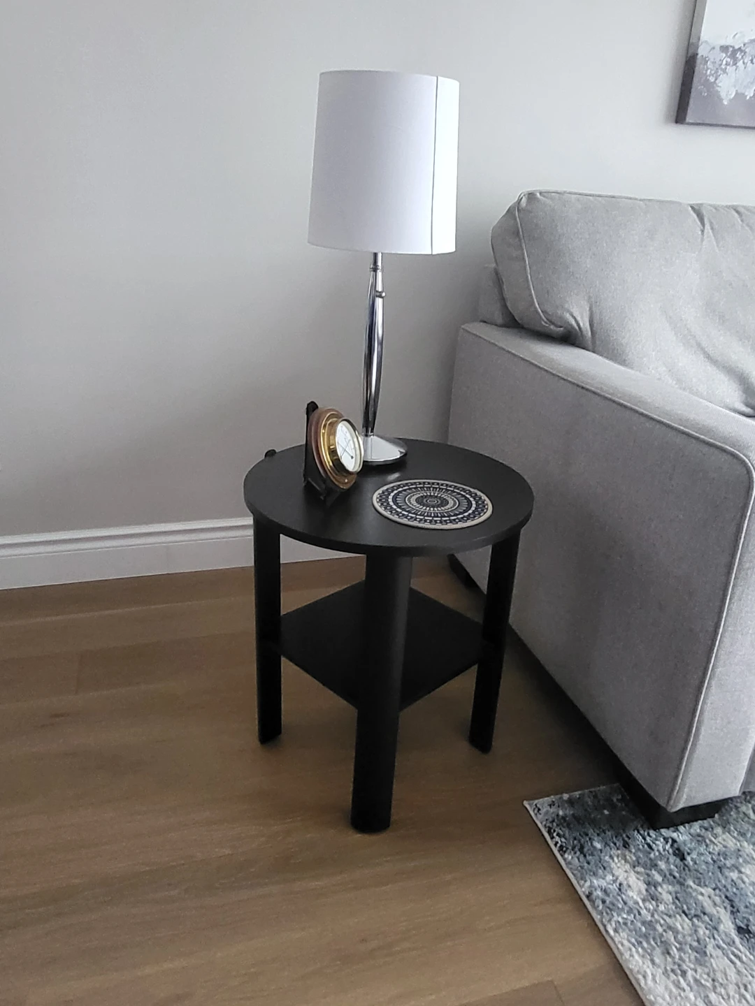 Solid wood black side tables - set of 2 - photo 4