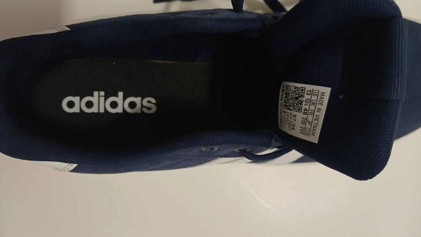 Adidas VL Court 3.0  Navy Suede Sneakers - photo 3