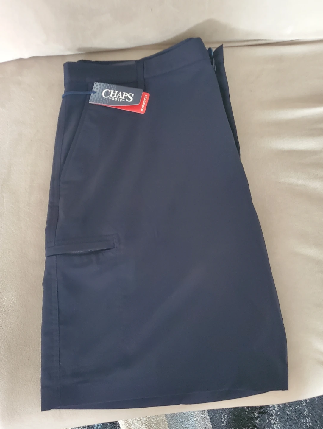 Chaps Golf Stretch Shorts Brand New Color Navy size 38