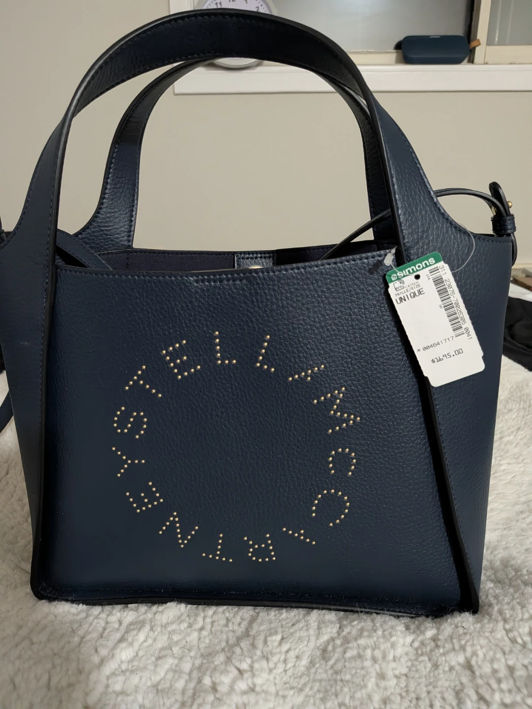 Stella McCartney Navy Blue Tote Bag