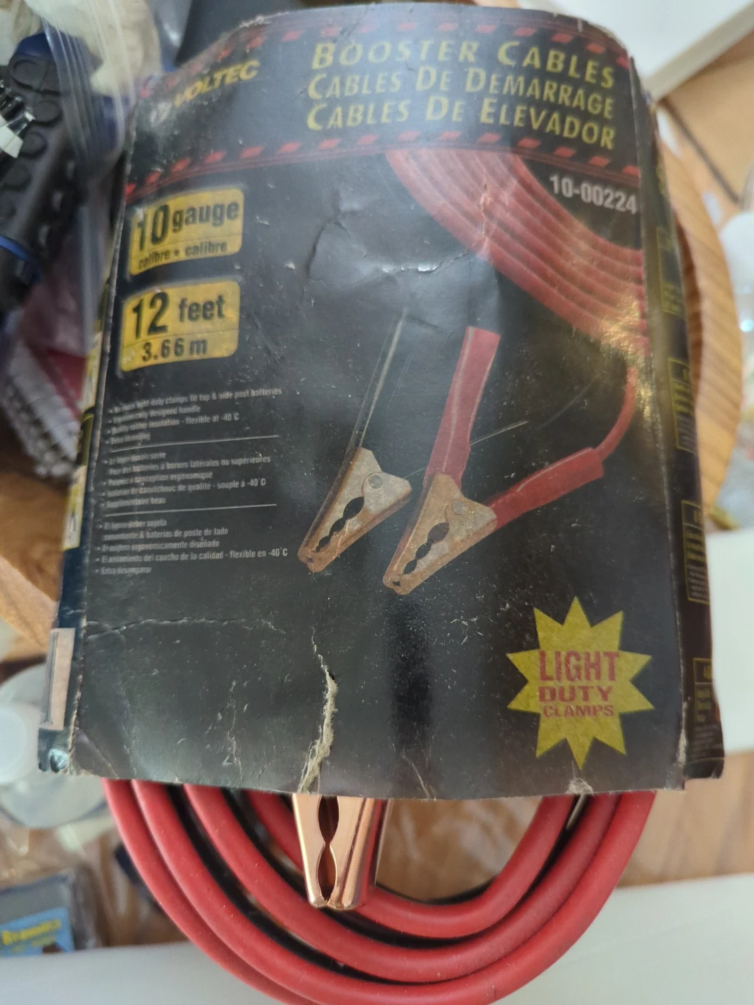 Boltec 10 Gauge 12 ft Booster Cables