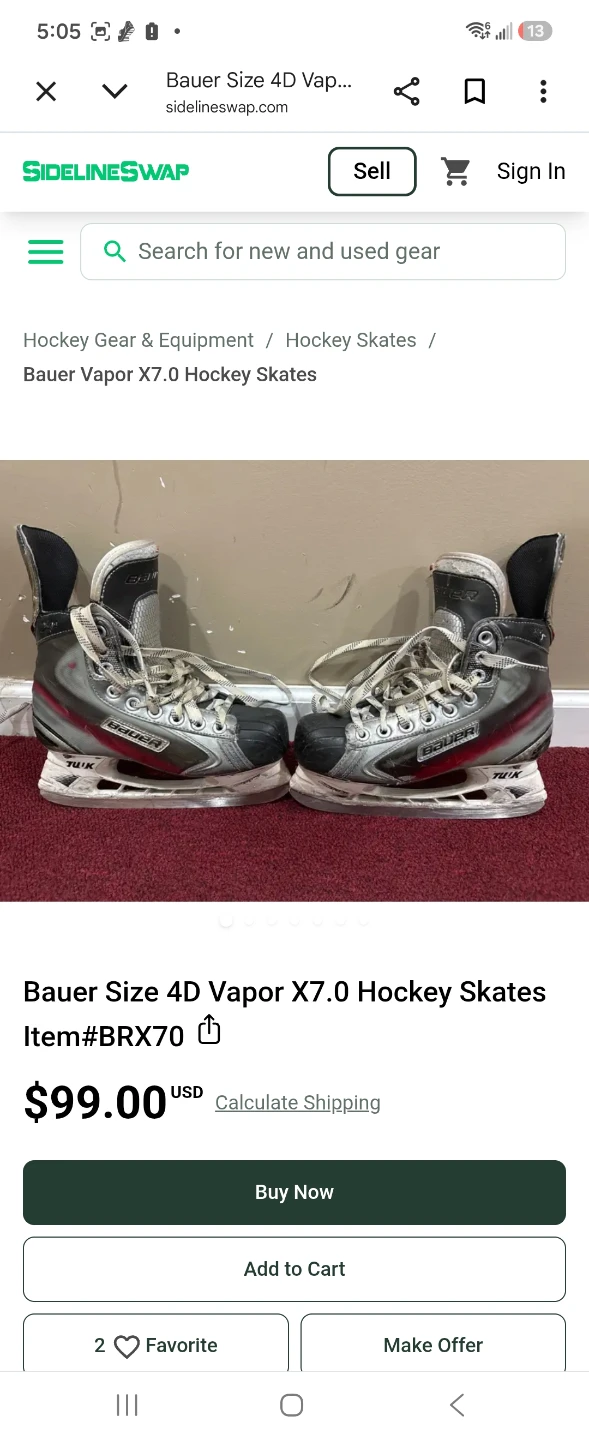 Bauer Vapor Hockey Skates For Toddlers - photo 5