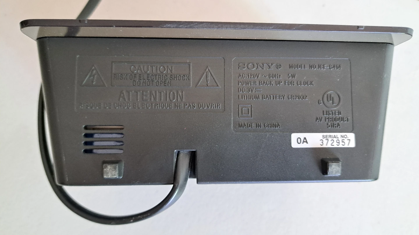Sony Dream Machine FM/AM Clock Radio - photo 4