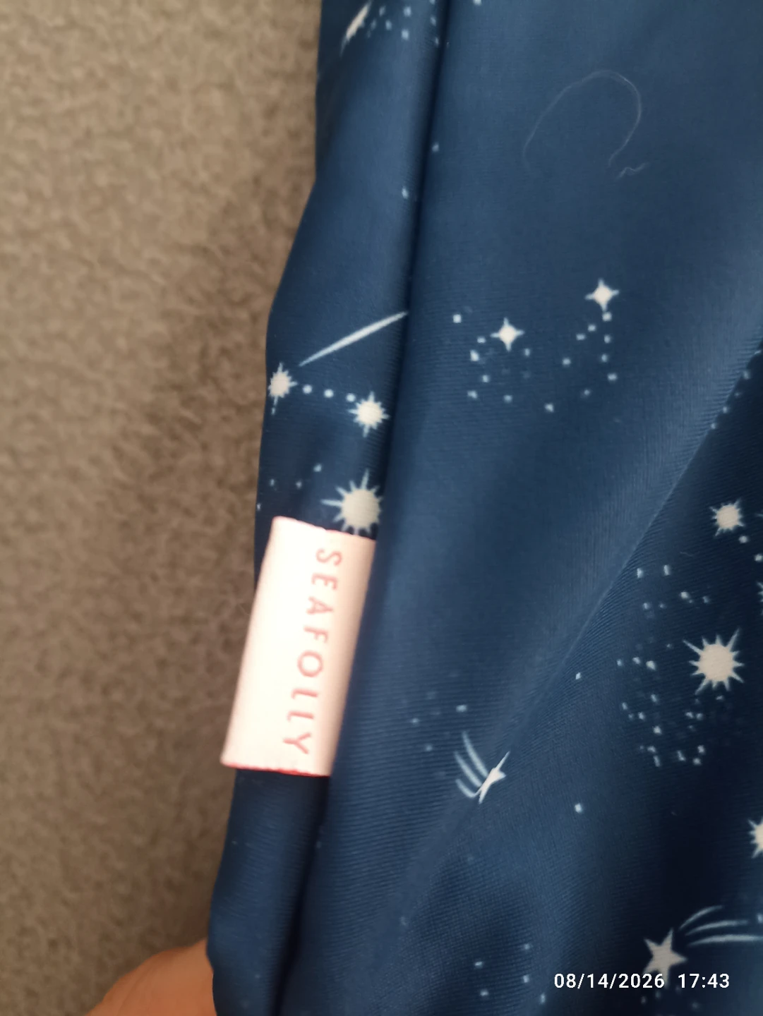 Seafolly Blue Star Print Swimsuit Size 14 - photo 4