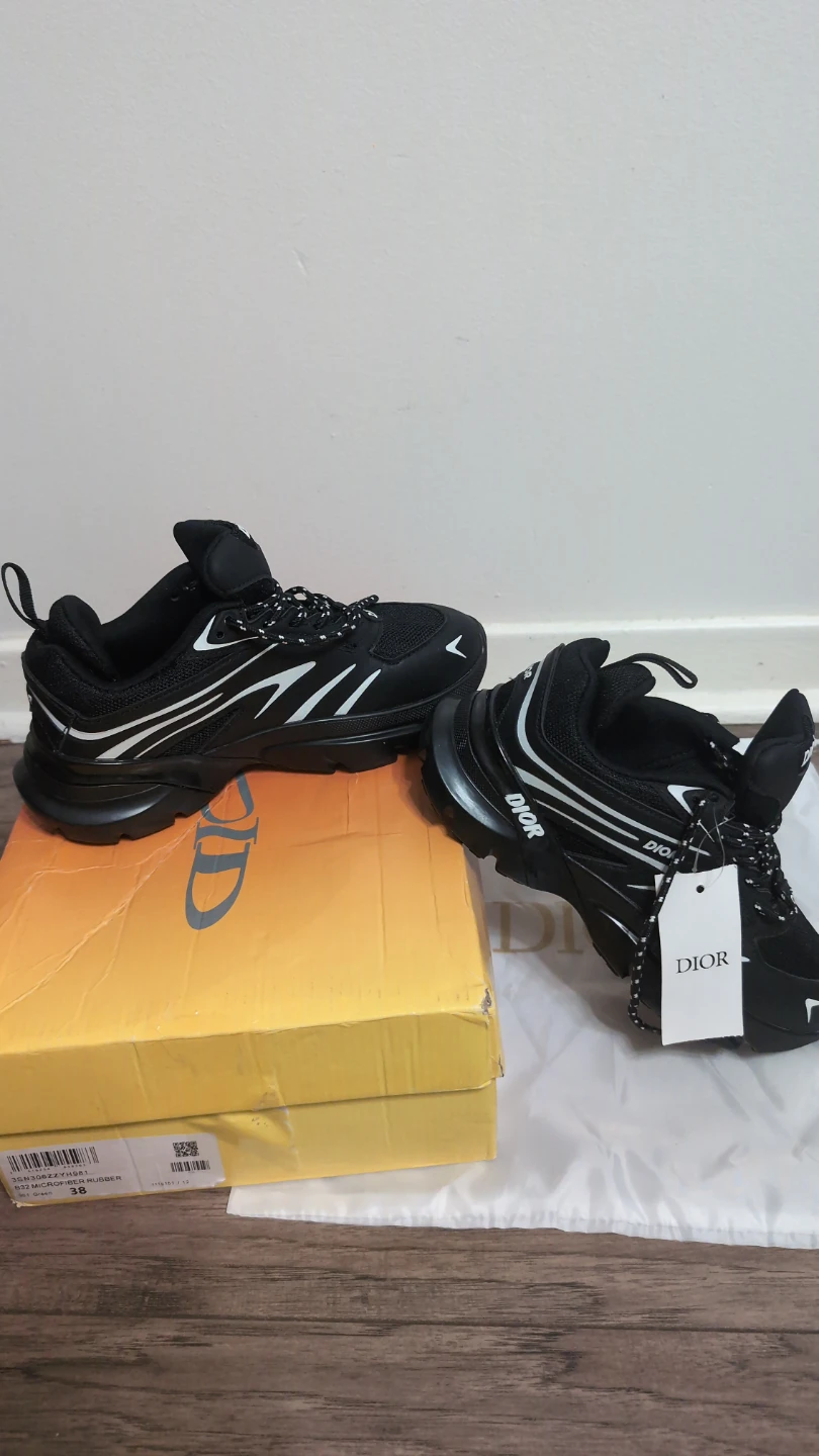 Dior B32 Microfiber Rubber Sneakers Size 37 - photo 5