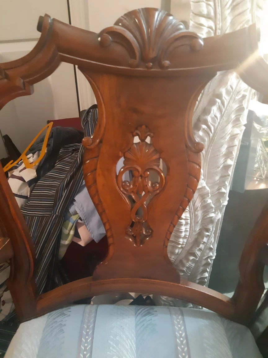 Wooden Armchair with Padded Seat - photo 2