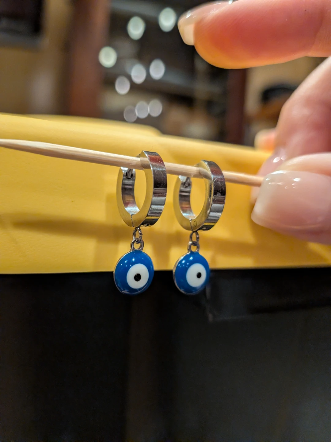 Evil Eye Hoop Earrings - photo 2